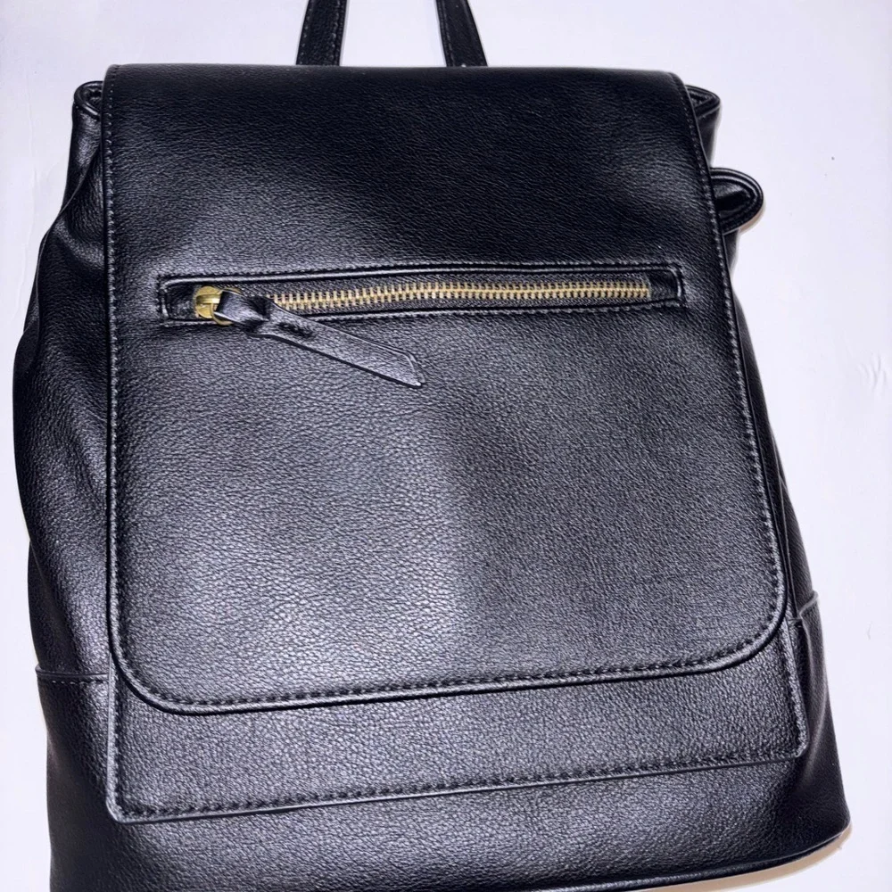 Style & Co. Black Backpack with Gold Accent